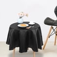 thumbnail image 3 of Cubierta de mesa redonda para boda, Hotel, lavable, Simple y moderno, decoración de mantel, color negro, 3 of 11