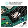 thumbnail image 3 of Teclado RK ROYAL KLUDGE RK84 inalámbrico RGB 75% con rojo silencioso, 3 of 8