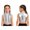 Silver, variant on Girls Sequins Dance Tops Party Cha-cha Performance Competition Sparkly Garment Ruffle Vest Blue 6