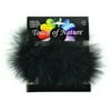 Pack of 3 Black Fancy Feather Fluffy Trims 36"