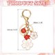 thumbnail image 2 of Llave inicial Uxcell, llavero con encanto de flor letra-N, llavero de cerezo en flor para mujeres, llavero para llaves de coche, bolsos, accesorios de mochila, regalo, rojo, 2 of 7