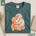 thumbnail image 6 of Monkey Punch Shirt, Monkey Punch Graphic Tee, Baby Monkey Plush Top, Mothers Day Tee, Animal Lover Mother Gift Cute Cozy Mom, 6 of 6