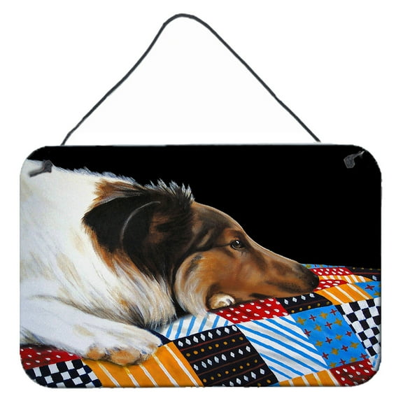 Carolines Treasures AMB1037DS812 Day Dreamer Collie Wall or Door Hanging Prints  8x12 multicolor