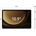 thumbnail image 4 of Samsung Galaxy Tab S9 FE 10.9" Wi-Fi Android Tablet IP68, 8000 mAh, Exynos 1380, With S Pen, Global (256GB+8GB, Silver), 4 of 5