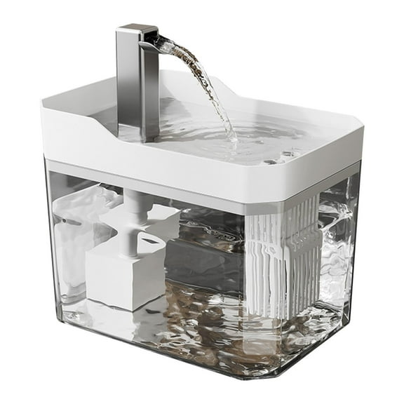 Japceit Smart Pet Water Fountain, Silent Circulating Drinking Dispenser for Cats and Small Dogs, Automatic Filter System with Large Capacity Reservoir