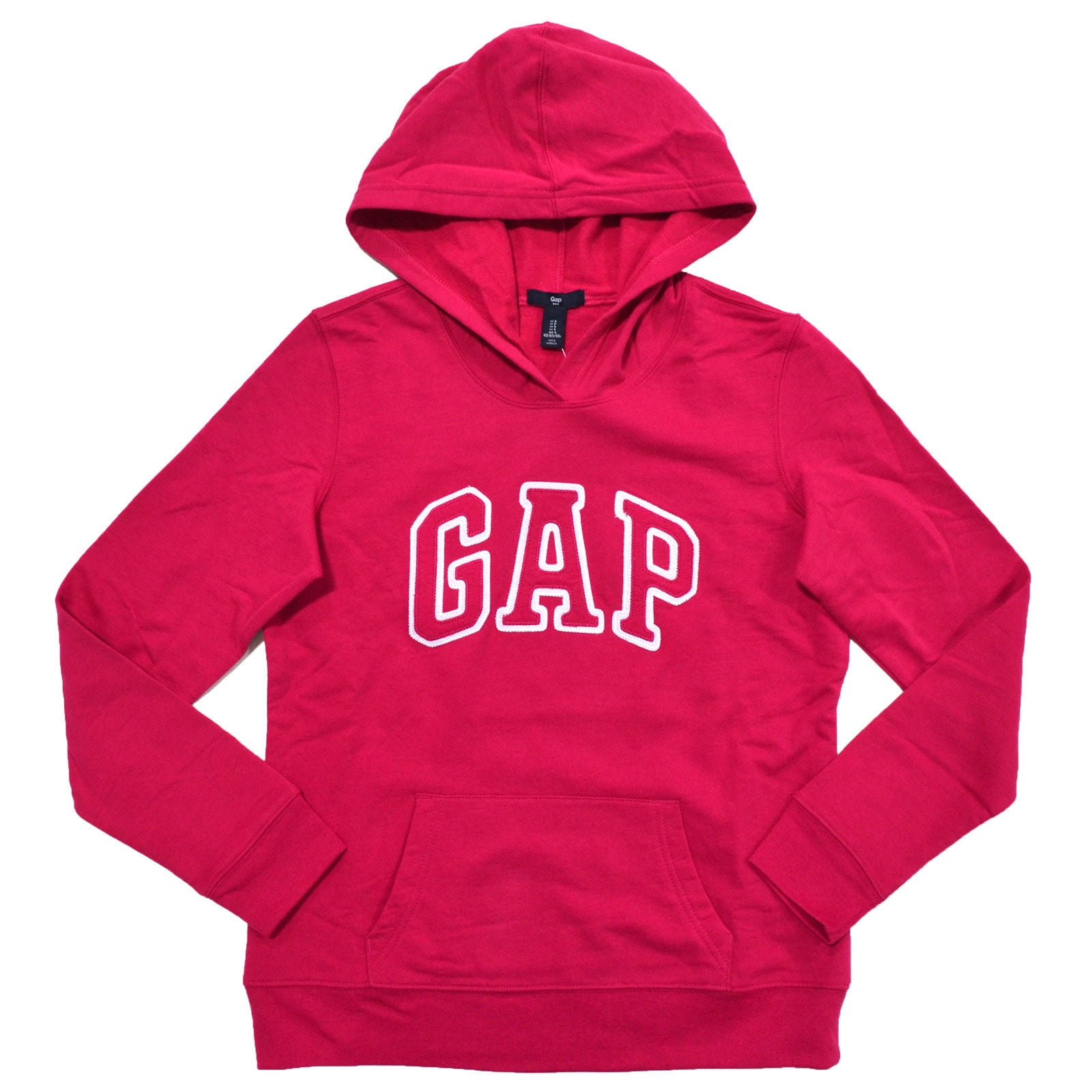 GAP Womens Fleece Arch Logo Pullover Hoodie (S, Magenta) - Walmart.com