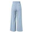 thumbnail image 6 of YUHAOTIN Women's Slacks Elastic Waist Petite Women Wide Leg Pants for Women Work Business Casual High Waisted Dress Pants Flowy Trousers Office Womens Lined Joggers Dressy Slacks for Women, 6 of 6