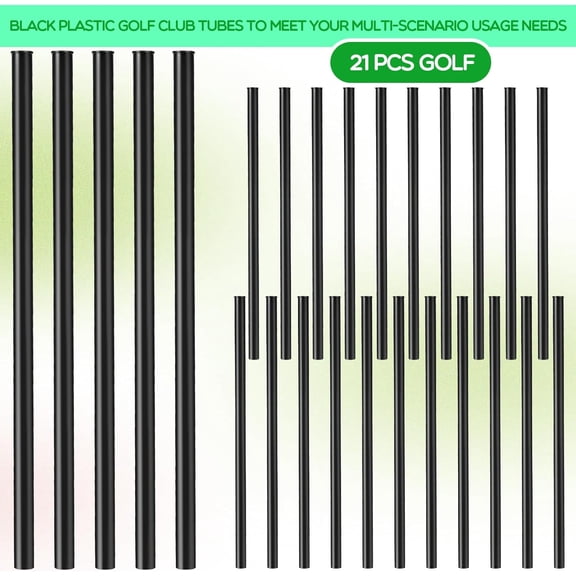 21 Pcs Golf Club Dividers Tubes - Black Plastic Organizers for Bag Separation
