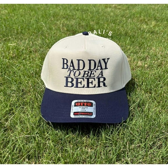 Bad Day To Be a Beer Embroidered Trucker Hat, Baseball hat, Summer hat, Funny trendy trucker snapback hat Fourth of July hat, 4th of July