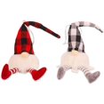 thumbnail image 1 of Decoración de gnomo de Navidad Enano de Navidad Decoración de luz LED Con volantes Rojo Negro Adornos de árbol de Navidad hechos a mano Regalos de juguetes para niños 2pcs Fokelyi ZYY-2530, 1 of 5