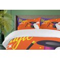 thumbnail image 4 of Ambesonne Magician Duvet Cover Set, Little Bunny and Hat Trick, Queen, Burnt Sienna Violet, 4 of 6