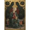 thumbnail image 2 of Cosmè Tura 18x24 Gold Ornate Framed and Double Matted Museum Art Print Titled - Madonna and Child in a Garden (C. 1460-1470), 2 of 4