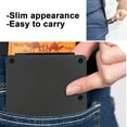 thumbnail image 4 of NKZNKZ Men's Metal Wallet Credit Card Holde Slim Card Holder Minimalist Slim Wallet RFID Blocking Minimalist Wallet Card Holder，Aluminum Metal Black, 4 of 9