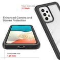 thumbnail image 5 of CoverON For Samsung Galaxy A53 5G Phone Case, Military Grade Full Body Rugged Slim Fit Clear Cover, Black, 5 of 6