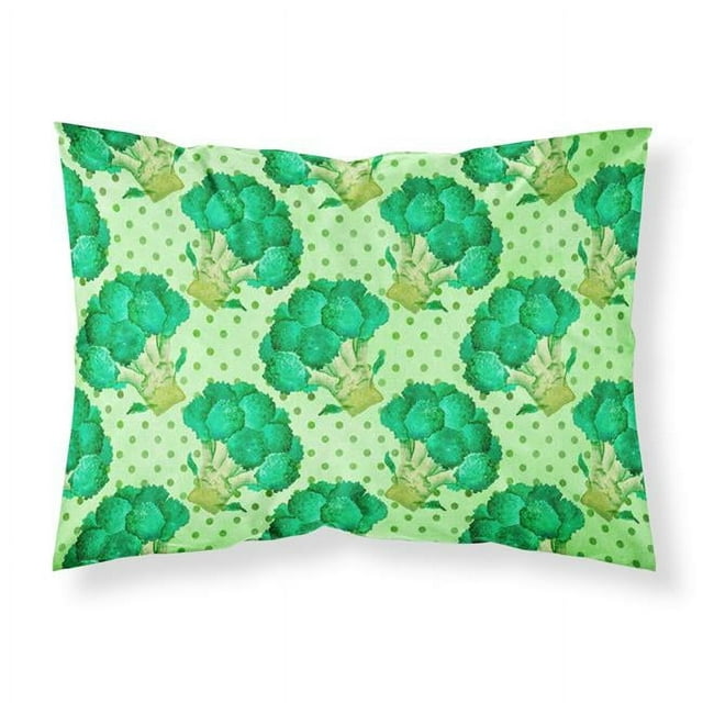 Carolines Treasures BB7570PILLOWCASE Watercolor Broccoli Fabric Standard Pillowcase