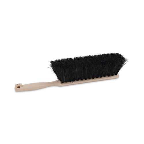Boardwalk Counter Brush, Black Tampico Bristles, 4.5" Brush, 3.5" Tan Plastic Handle, Each