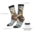thumbnail image 4 of Xecao Wolf Family Winter Wonderland Pattern Sport Socks for Women and Men Crew Socks Sporty Calf Socks Casual Socks, 4 of 6