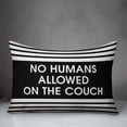 thumbnail image 3 of Creative Products No Humans Allowed on the Couch 14x20 Spun Poly Pillow, 3 of 3