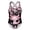 Black-D, variant on JIAHONG Girls Swimwear Size 14-16, Kids Uv Sun Protection Shirt Quick Dry Kids Girls Swim Set Beachwear Floral Girl Swimsuits