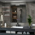 thumbnail image 5 of Lexora Home Lugano 30" x 32" LED Mirror with Defogger, 5 of 6