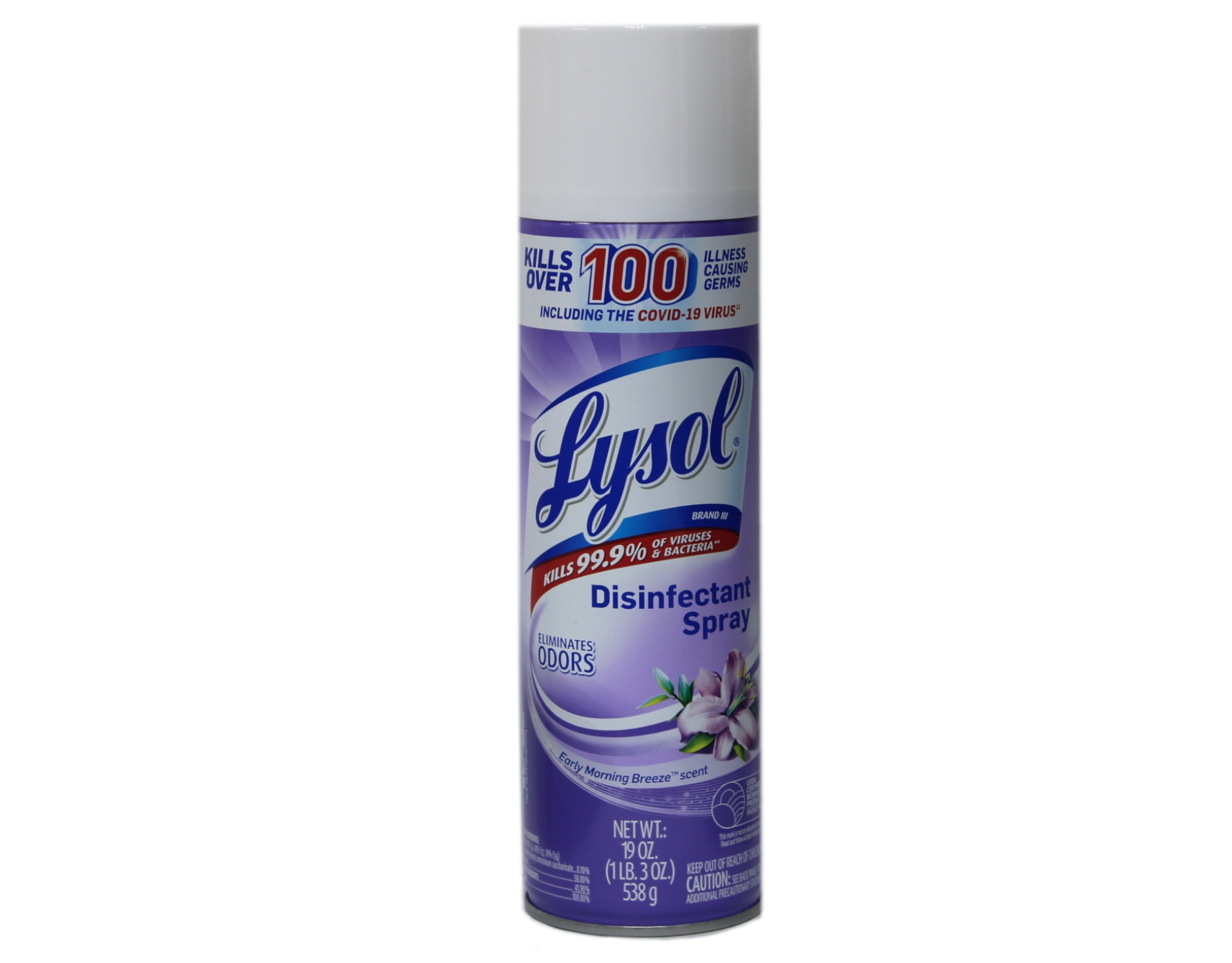 Lysol Disinfectant Spray Early Morning Breeze Scent, 19 oz
