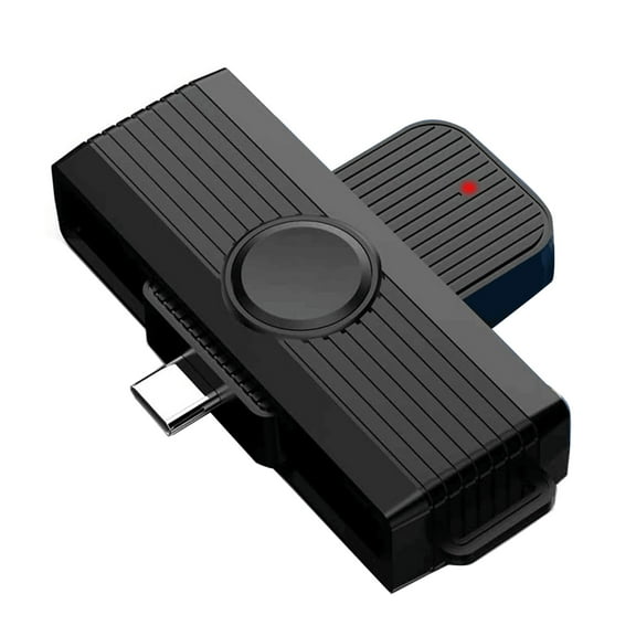 USB C CAC Reader USB C DOD USB Common Access CAC Card Reader Foldable Portable Type C Card Reader for PC and Laptop