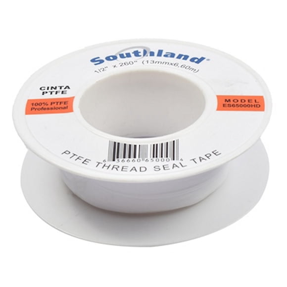 cinta ptfe 1.3 x 660 cm blanco southland