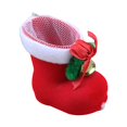 thumbnail image 2 of Bottes de Bonbons de Noël Mignonnes Large Application Plastique Peluche Bottes Rouges Bonbons de Noël Chaussures Cadeau Père Noël Bas pour Fête Rouge S, 2 of 13