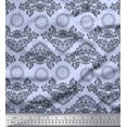 thumbnail image 1 of Soimoi Velvet Fabric Floral & Damask Ethnic Fabric Prints By Yard 58 Inch Wide, 1 of 3