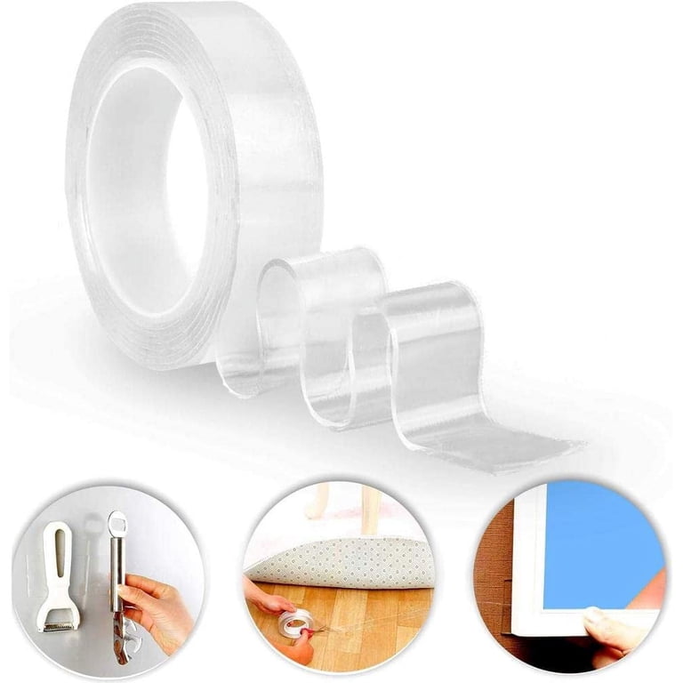 BEK-FIX Foam Tape 9 Pack Foam Pads 414 White Double Sided Pads (5mm X ...