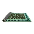 thumbnail image 2 of Ahgly Company Indoor Round Persian Turquoise Blue Traditional Area Rugs, 7' Round, 2 of 4