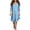 Light Blue, variant on Women's V-Neck 3/4 Ruffle Sleeve Loose Fit Casual Midi Dresses for Women Summer Everyday & Beach Vacation Wear