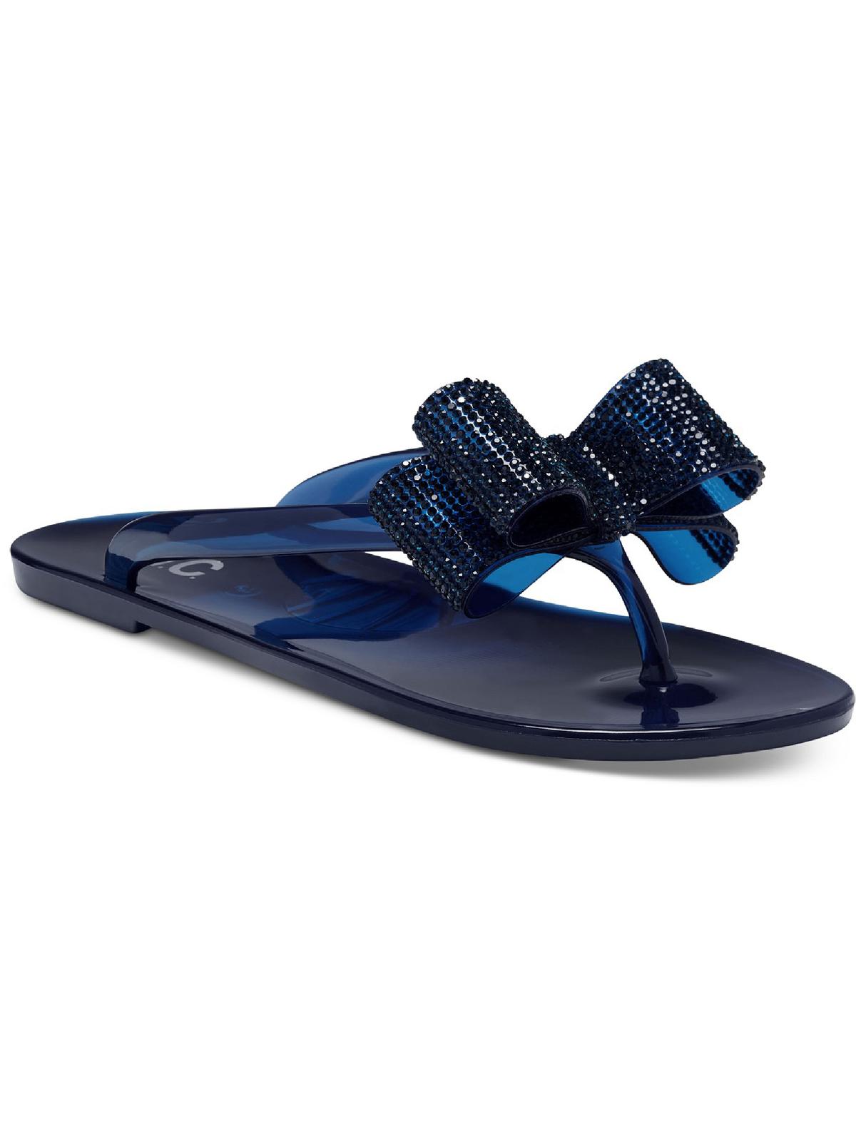 royal blue jelly sandals
