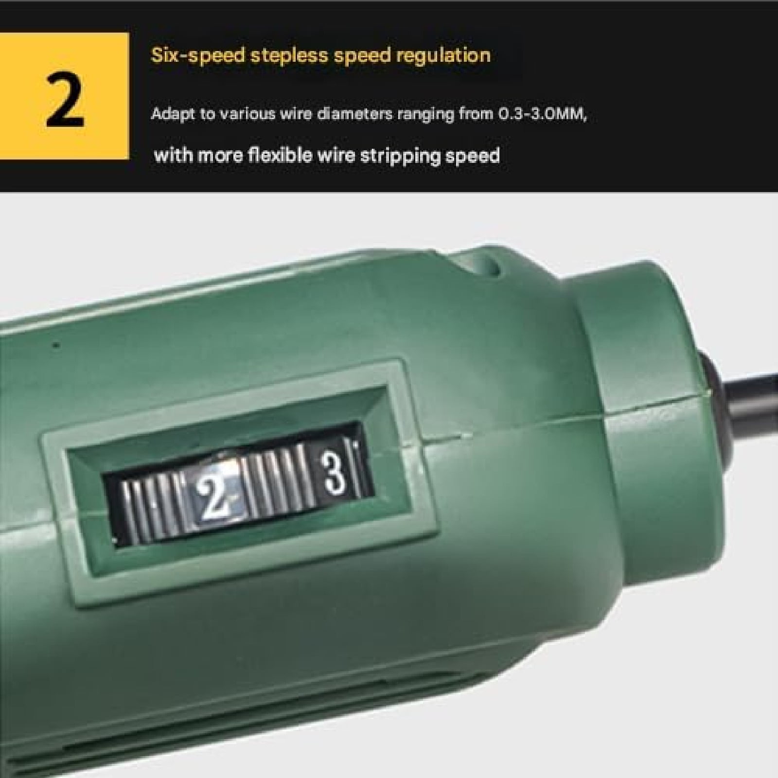 Eurhowing Handheld Enamelled Wire Stripper Machine, 0.3-3mm Paint Scraper Tool, 10,000 RPM Electric Wire Stripping Tool for Motor Rewinding & Electronics Repair