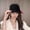 Black, variant on Elegant Vintage Bell-Shaped Hat with Soft Wool Texture and Delicate Bow Detail, Awesome For Christmas Parties New Year Gatherings Wine