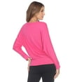 thumbnail image 3 of White Mark Women's Banded Dolman Top, 3 of 6