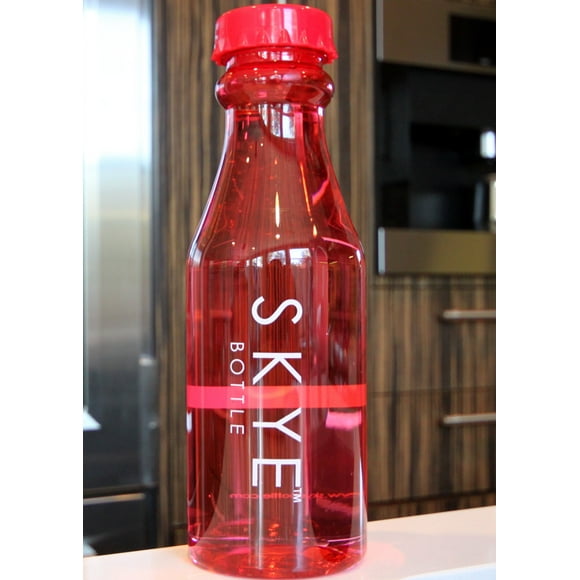 SKYE Bottle - la Bouteille d'Eau la Plus Cool au Monde! Rouge Non Givrée 18oz Étanche Sans BPA Sport Grand Goulot Bleu Rose Vert Noir Violet Orange Jaune Rouge-Garçons Filles Hommes Femmes Bureau Gym Plage