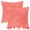 Orange, variant on Unique Bargains 2Pcs Decorative Throw Pillow Covers for Sofa Grey 12" x 20"