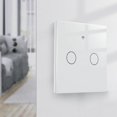 thumbnail image 3 of WiFi Tuya interruptor de Control de luz de casa inteligente Null Live US y Eu aplicación remota Control temporizador táctil interruptor inteligente RF433 pegatina gratis, 3 of 5