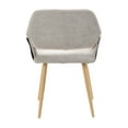 thumbnail image 5 of Lloyss Fabric Upholstered Home Office Task Chair with Open Back Desk Chair with Arms for Small Spaces Home Office Living Room Bedroom, 5 of 11
