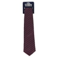 thumbnail image 2 of Cookie's Boys' Four-In-Hand Tie Color: navy/burgundy/white *stripe #392* Size: one size, 2 of 3