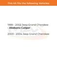 thumbnail image 2 of Max Advanced Brakes - Brake Kit for 1999 2000 2001 2002 2003 2004 Jeep Grand Cherokee Front and Rear Replacement Cross Drilled Disc Brake Rotors and Ceramic Brake Pads, 2 of 9