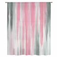thumbnail image 2 of Pink Gray Sheer Curtains 45 Inches Long, Contemporary Abstract Gradient Aesthetic Light Filering Curtains, Breathable Simi Curtain Privacy Drapes for Kitchen Bathroom Small Window Treatment, 2 of 9