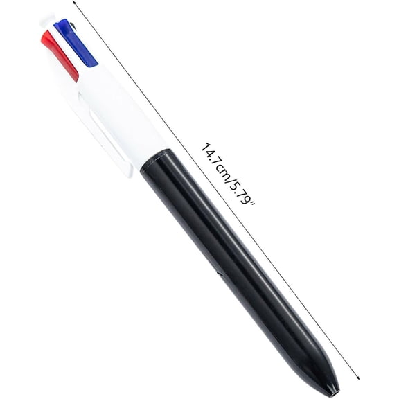 Clearance Sale! 1PC 4-Color Ballpoint Pen, Retractable Multi-Color Pen with 1.0mm Tips, Plastic for Home & Office, (One Size, Purple)