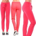 thumbnail image 7 of Women's Athletic Sweat Pants Joggers Running Exercise Sport Gym Walking Pink L, 7 of 7