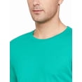 thumbnail image 3 of Men’s Premium Green Cotton T-Shirts - Size Small Assorted Colors - Lightweight Fitted Classic Short Sleeve Tees, 3 of 6