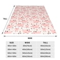 thumbnail image 3 of Honeii Pig Print Fleece Blanket - Throw Blanket for Bed, Sofa, Couch, Camping, and Travel , Microplush Ultra Soft Warm Blanket-40"x30", 3 of 7