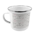 thumbnail image 2 of Indie Steel Camping Mug, Minimalist Pattern with Trees Foliage Deer Rabbit Fox Bear, Printed Thermal Cup for Camping and Outdoor Activities, by Ambesonne, 2 of 2