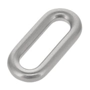 B9601 Nickel Matte, Single Loop, Solid Brass-LL