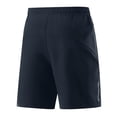 thumbnail image 5 of Domuza Mens Quick Dry Athletic Shorts Breathable Workout Training Shorts with Zipper Pockets Elastic Drawstring Waist Casual Beach Shorts Navy S, 5 of 6